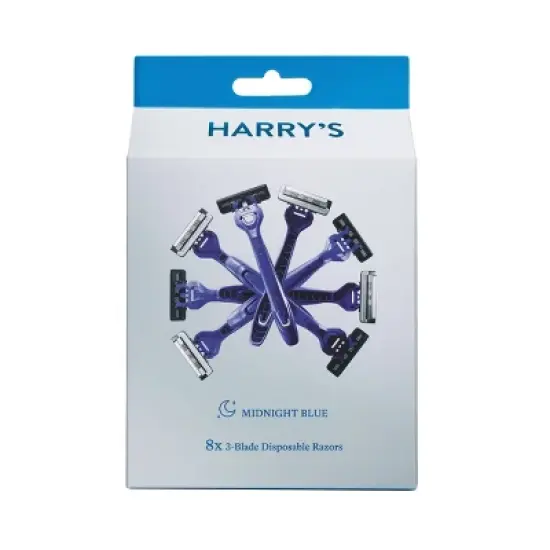 Harry's Disposable Razors - Midnight Blue - 8ct image {6}