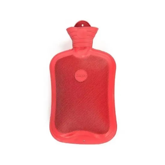 Sanger Classic Rubber Hot Water Bottle with Hanging Hole, Holds 2 Liters, Red image {3}