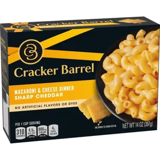 Cracker Barrel Sharp Cheddar Mac and Cheese Dinner - 14oz image {8}