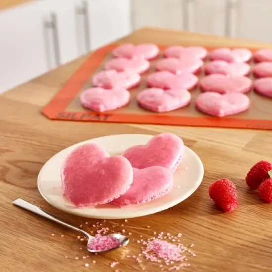 Silpat #1 Non-Stick Baking Mat for Bread, Handcrafted France 1965, Trusted by Chefs, Certified Food Safe (20 Hearts Half Size) image {3}