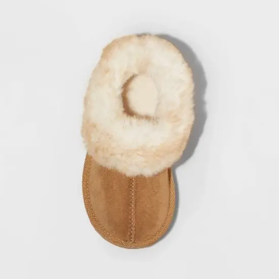 Toddler Callie Faux Fur Cuff Bootie Slippers - Cat & Jack&trade; image {2}