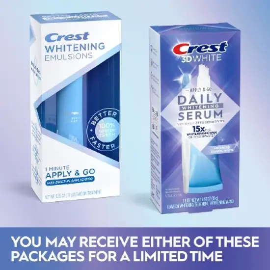 Crest 3DWhite Daily Whitening Serum Advanced Enamel White Teeth Whitening Treatment  - 0.63 oz image {9}