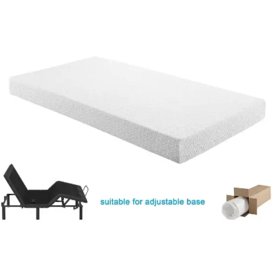 NicBex 10 Inch Green Tea Gel-Infused Memory Foam Hybrid Mattress with CertiPUR-US Certified,Mattress in a Box,White image {3}