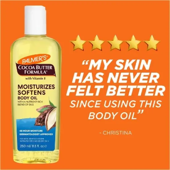Palmers Cocoa Butter Formula Moisturizing Body Oil Cocoa & Shea - 8.5 fl oz image {8}