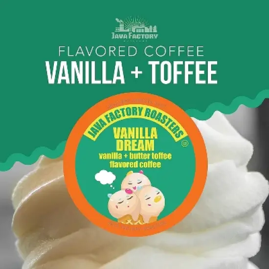 Java Factory Single Cup Coffee for Keurig K Cup Brewers, Vanilla Dream, 80 Count image {6}