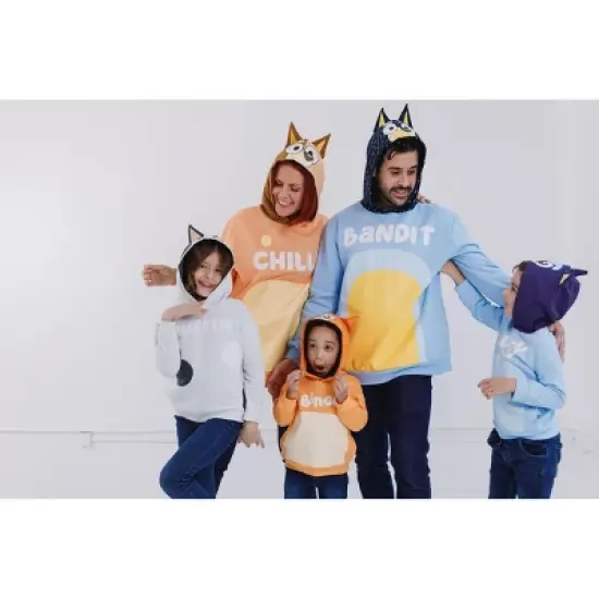 Bluey Fleece Matching Family Cosplay Pullover Hoodie image {5}