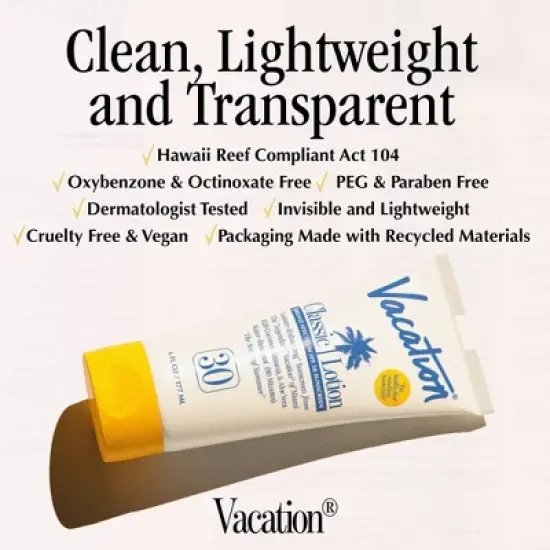 Vacation Classic Lotion - SPF 30 - 6 fl oz image {8}