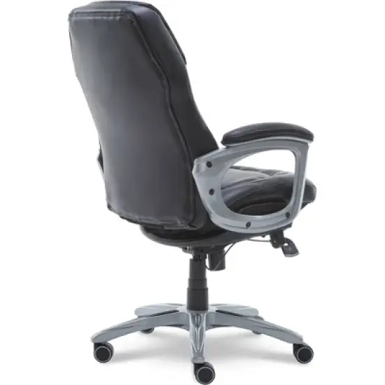 Back N Motion Health & Wellness Executive Chair Black Leather - Serta image {4}