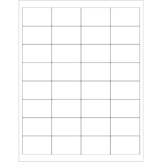 Tape Logic Rectangular Laser Labels 2" x 1 1/4" White 3200/Case LL110 image {1}