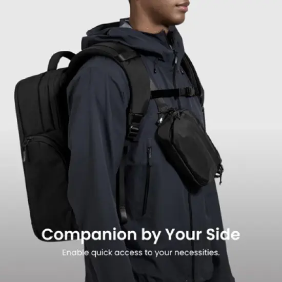 Sling Bag with RFID Blocking, Crossbody Bag Minimalist Chest Shoulder Pack for Men and Women image {4}