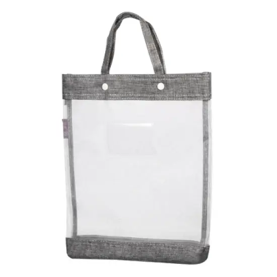 Unique Bargains Nylon Mesh Transparent Document Bag with Handle 13.4" x 11.6" image {7}