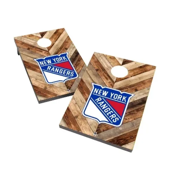 NHL New York Rangers 2'x3' Cornhole Bag Toss Game Set image {1}