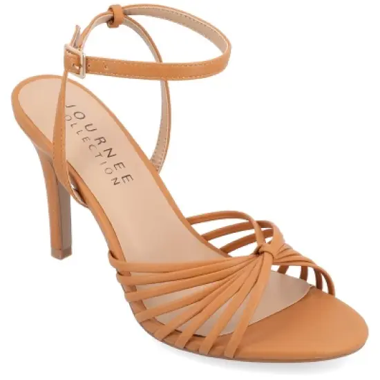 Journee Collection Womens Vanita Multi Strap Stiletto Open Toe Pumps image {11}