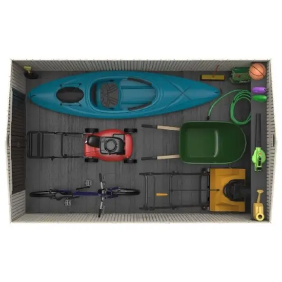 Lifetime 10 ft. x 8 ft. Side Entry Outdoor Storage Shed (60466) image {5}