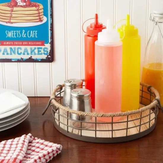 Juvale 6 Pack Plastic Condiment Squeeze Bottles for Restaurants, Clear (29 oz) image {3}