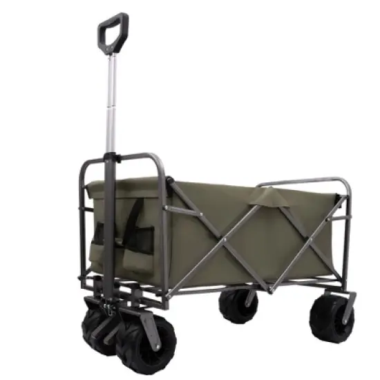 JUJABU Foldable Outdoor Cart with Large Wheels for Beach, Garden, Park, and Camping image {6}