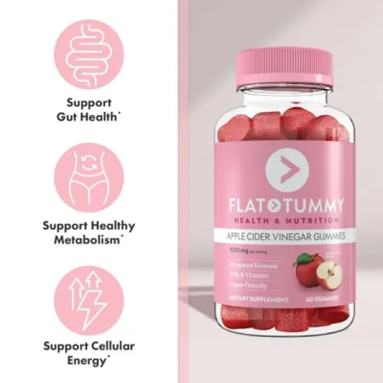 Flat Tummy ACV Gummies - 60ct image {7}