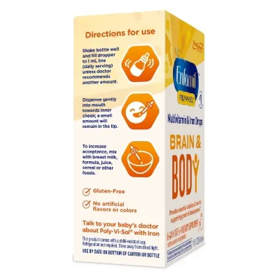 Enfamil Poly-Vi-Sol Multivitamin Drops with Iron - 1.69oz image {8}