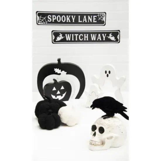 Gallerie II Wooden Ghost Puzzle Decorative Halloween 9.45" Figurine image {2}