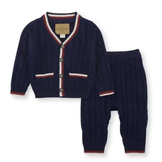 Hope & Henry Layette Baby Long Sleeve Cardigan Sweater and Legging Set, Infant image {6}