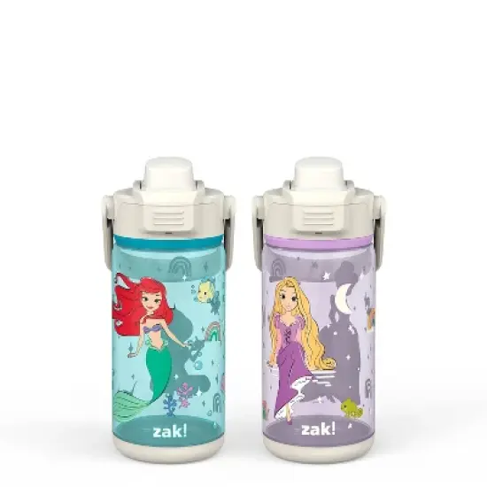 Zak Designs 2pc 16oz Antimicrobial Beacon Bottles with Straw image {12}