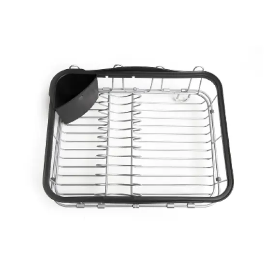 Umbra 11.3" Sinkin Multi-Use Rack Black/Nickel: Steel Dish Drying Rack, Hand Wash, 5 Year Warranty image {3}