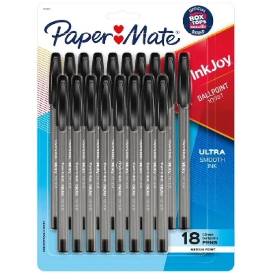 PaperMate InkJoy 18pk Ballpoint Pen Black Ink: 1.0mm Point, Office & Stationery Supplies, Ink Pens image {6}
