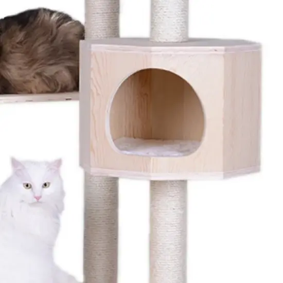 Armarkat Real Wood Premium Scots Pine 85-Inch Cat Tree with Five Levels, Two Condos image {4}