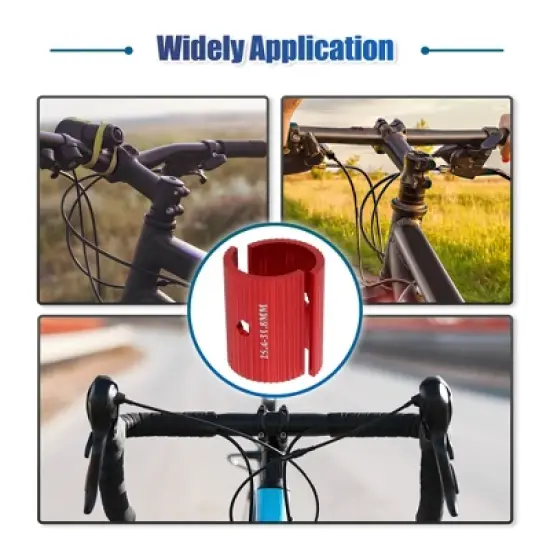 Unique Bargains Universal Bike Handlebar Shims Bicycle Handlebar Stem Conversion 1 Pair image {2}