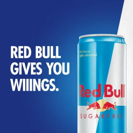Red Bull Sugar Free Energy Drink - 16 fl oz Can image {3}