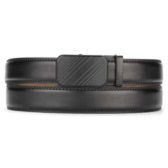 Men's Modern Striped Ratchet Belt image {4}