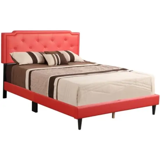Passion Furniture Deb Tufted Queen Panel Bed image {7}