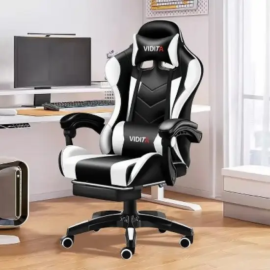Ergonomic Gaming Chair with Lumbar Support &ndash; Sleek Racing Design image {8}