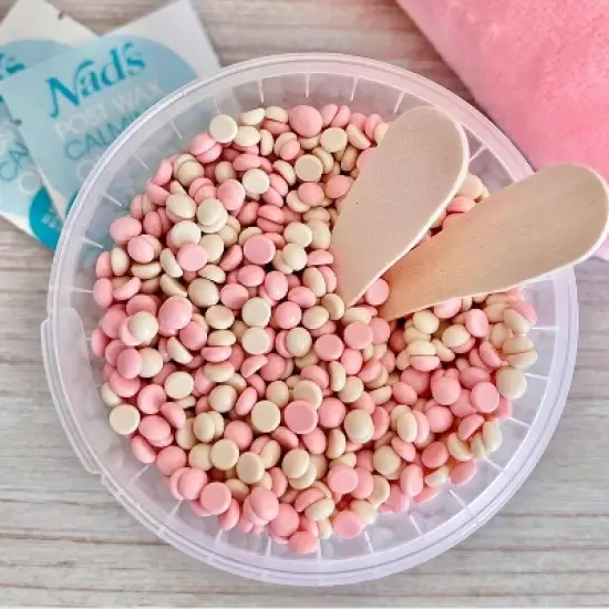 Nad's Strawberries Cream Waxing Dots, Wax Beads for Body and Face - 7oz image {2}