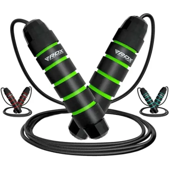 RDX Sports Skipping Rope with Soft Memory Foam Handles, 10.3FT Adjustable Tangle-Free PVC Coated Steel Jump Cable, Fat Burning Yoga Fitness MMA image {8}