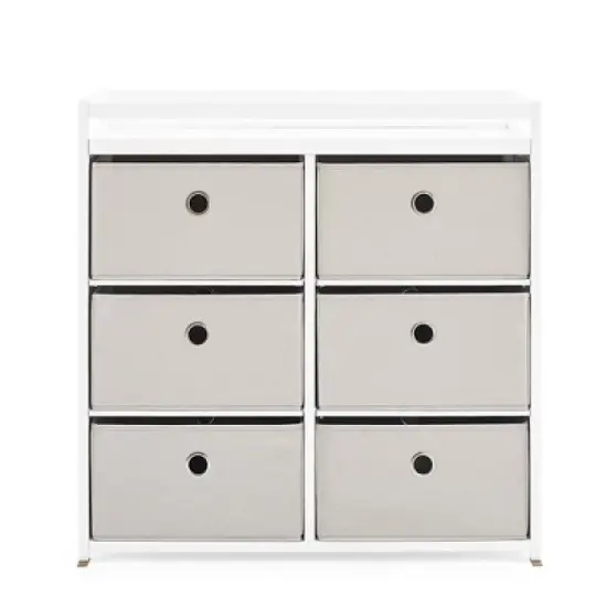 Delta Children Hayes Changing Table with Fabric Bins image {11}