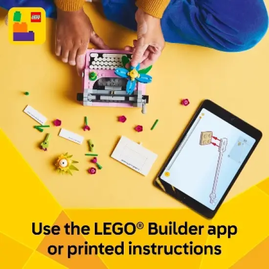 LEGO Creator 3 in 1 Typewriter with Flowers Building Toy with 3 Options Flowerpot or Keytar 31169 image {6}
