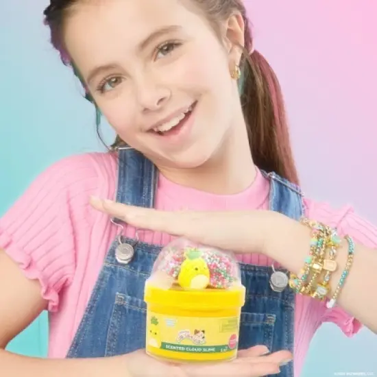 Squishmallows Slimygloop Scented Slime Dome Jar - Yellow Pineapple image {1}