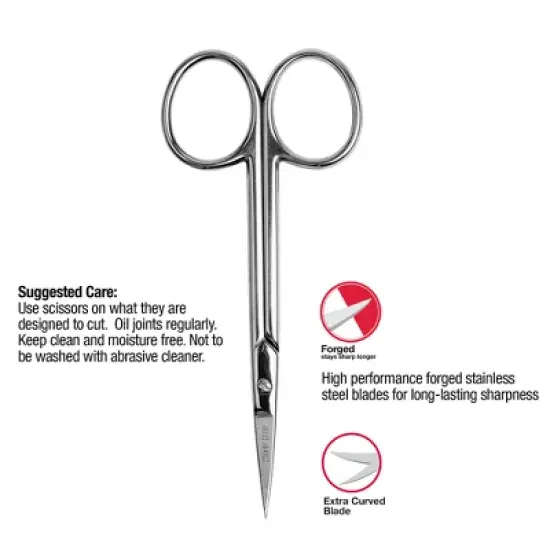 Singer 4" Embroidery Scissors and Tweezer Bundle image {7}