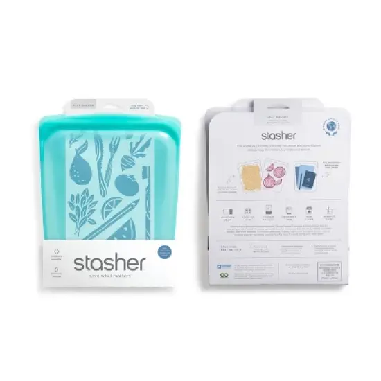 Stasher Reusable Food Storage Half Gallon Bag - Mystery Color image {3}