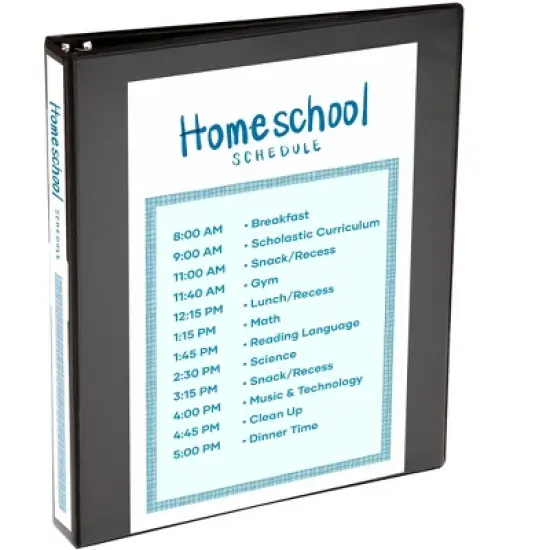 Avery Economy View 3 Ring Binder, 1 Inch Round Rings, 3 Black Binders (01665) image {5}