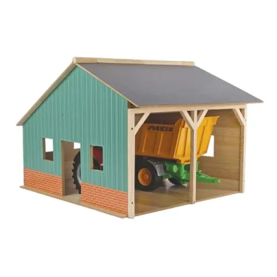 Kids Globe 1/16 Farm Machinery 2 Bay Shed 610338 image {1}