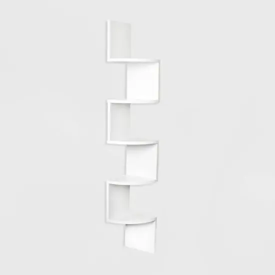 48.5" x 7.7" Zigzag Corner Shelf - Danya B. image {4}