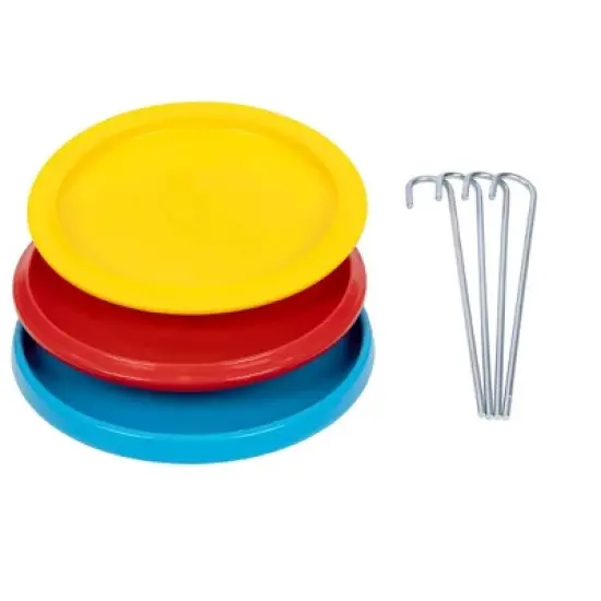 Pure Outdoor by Monoprice Complete Disc Golf Set with Carrying Case and Discs, 24 Zinc‑Coated Chains image {4}