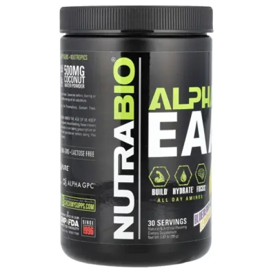 NutraBio Alpha EAA, Blueberry Lemonade, 0.87 lb (395 g) image {3}