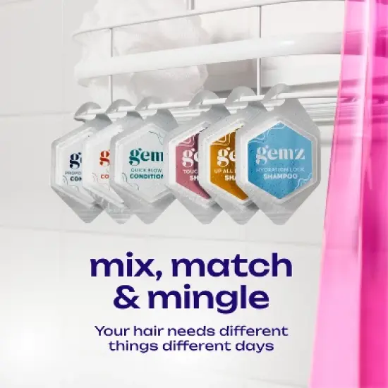 gemz Moisturizing Conditioner, Profound Moisture, Color Safe - 5ct/0.2oz image {7}