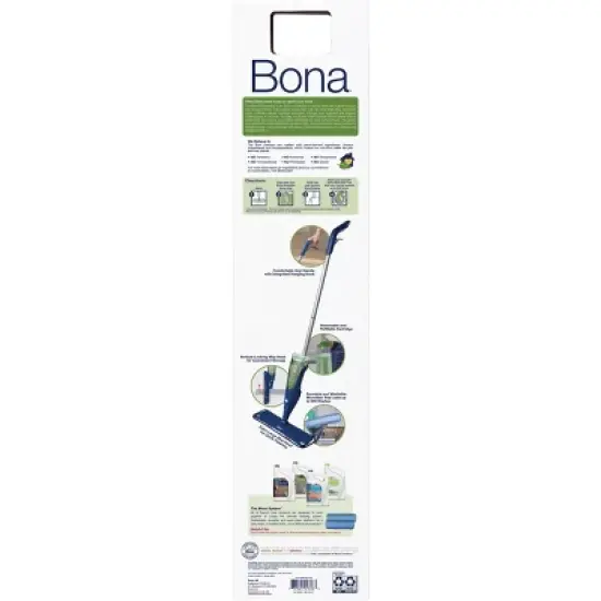 Bona Floor Mop Starter Kit - 1 Spray Mop, 1 Reusable Microfiber Pad, 1 Refillable Multi Surface Floor Cleaner Liquid image {15}