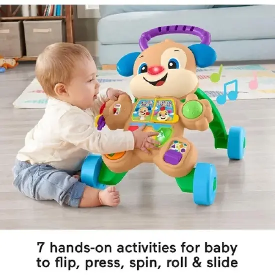 Fisher Price - Laugh, Learn, Grow & Play Baby Walker and Musical Learning Toy with Smart Stages Educational Content, Learn with Puppy​ image {4}