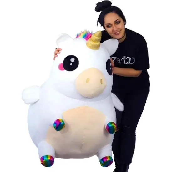 Se7en20 Glitter Galaxy Rainbow Unicorn 48 Inch Stuffed Animal Plush image {2}