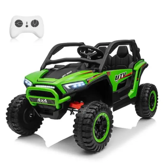 JOYRACER 24V 2 Seater 4WD Ride-On UTV for Kids with Remote Control, 4&times;100W Motors, 3 Speeds & Bluetooth, XL Seats Electric Off-Road UTV image {11}